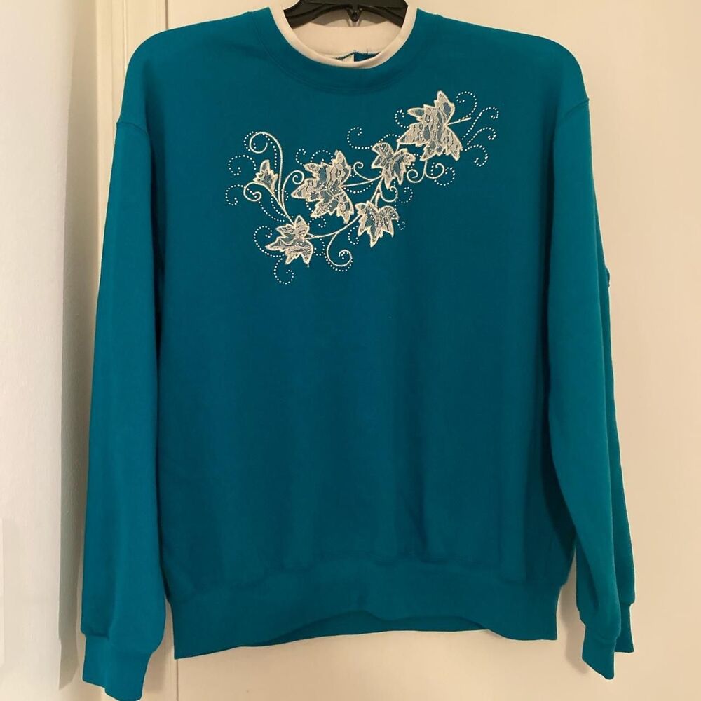 Unbranded Women's Blue Sweatshirt